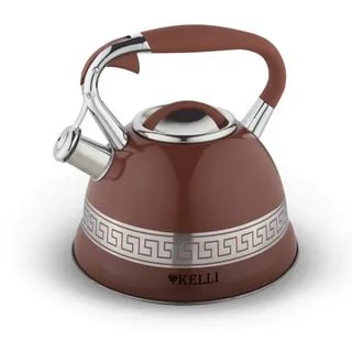 Чайник металлический на газ 3л KL-4506 Шоколадный (1x12)