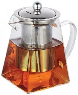 Жаропрочный стеклянный чайник 1,0 KL-3217 (1x12)
