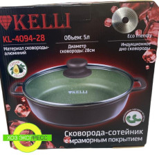 Сковорода-сотейник с мраморным покрытием KL-4094-28 (1x6)