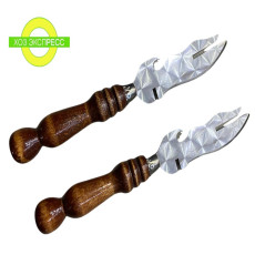 Нож с деревянными ручками для шашлыка