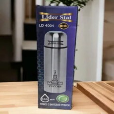 Термос с винтовой пробкой Lider Stal, 1л., LD-4004