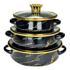 Набор эмалированных кастрюль Lider Stal LD-1021