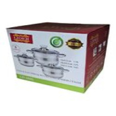 Набор посуды из нержавеющей стали (шесть предметов) Lider LD-2005-1