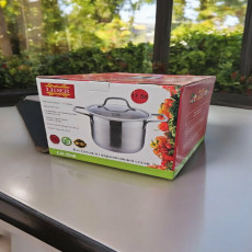 Кастрюля из нержавеющей стали 17,5л. Лидер Сталь LD-2040