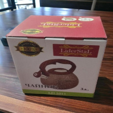 Чайник из нержавеющей стали со свистком 3л.