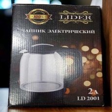 Чайник электрический стеклянный LIDER 2л. - LD2001